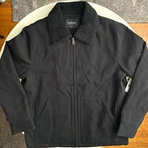 Velvet by Graham & Spencer Men’s Cash Jacket Black Size Medium New Sherpa